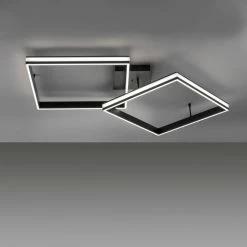 Leuchten Direkt ELIS Deckenleuchte LED Schwarz, 2-flammig, Fernbedienung -Bürolampen Verkäufe leuchten direkt elis deckenleuchte 14700 18 6