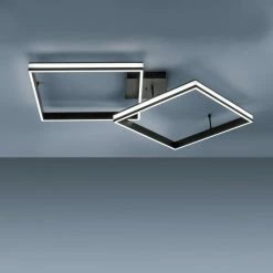 Leuchten Direkt ELIS Deckenleuchte LED Schwarz, 2-flammig, Fernbedienung -Bürolampen Verkäufe leuchten direkt elis deckenleuchte 14700 18 7