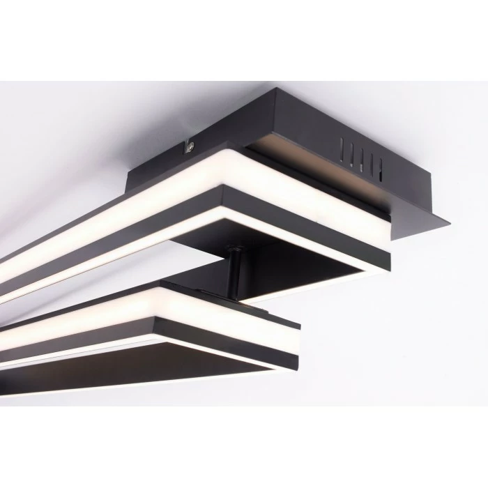 Leuchten Direkt ELIS Deckenleuchte LED Schwarz, 2-flammig, Fernbedienung 3 Leuchten Direkt ELIS Deckenleuchte LED Schwarz, 2-flammig, Fernbedienung – Bild 3