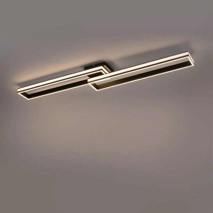 Leuchten Direkt ELIS Deckenleuchte LED Schwarz, 2-flammig, Fernbedienung 7 Leuchten Direkt ELIS Deckenleuchte LED Schwarz, 2-flammig, Fernbedienung – Bild 7