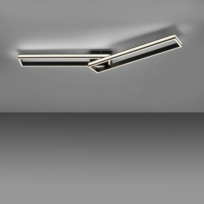 Leuchten Direkt ELIS Deckenleuchte LED Schwarz, 2-flammig, Fernbedienung 8 Leuchten Direkt ELIS Deckenleuchte LED Schwarz, 2-flammig, Fernbedienung – Bild 8