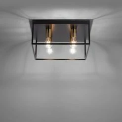 Leuchten Direkt FABIO Deckenleuchte Messing, Schwarz, 4-flammig 6 Leuchten Direkt FABIO Deckenleuchte Messing, Schwarz, 4-flammig -Bürolampen Verkäufe leuchten direkt fabio deckenleuchte 15817 60 2