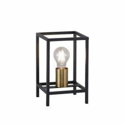 Leuchten Direkt FABIO Tischleuchte Messing, Schwarz, 1-flammig -Bürolampen Verkäufe leuchten direkt fabio tischleuchte 15812 60 2