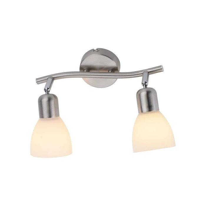 Leuchten Direkt KARO Deckenleuchte Stahl gebürstet, 2-flammig 4 Leuchten Direkt KARO Deckenleuchte Stahl gebürstet, 2-flammig – Bild 4