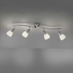 Leuchten Direkt KARO Deckenleuchte Stahl gebürstet, 4-flammig 9 Leuchten Direkt KARO Deckenleuchte Stahl gebürstet, 4-flammig -Bürolampen Verkäufe leuchten direkt karo deckenleuchte 11954 55 3