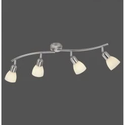 Leuchten Direkt KARO Deckenleuchte Stahl gebürstet, 4-flammig 11 Leuchten Direkt KARO Deckenleuchte Stahl gebürstet, 4-flammig -Bürolampen Verkäufe leuchten direkt karo deckenleuchte 11954 55 5