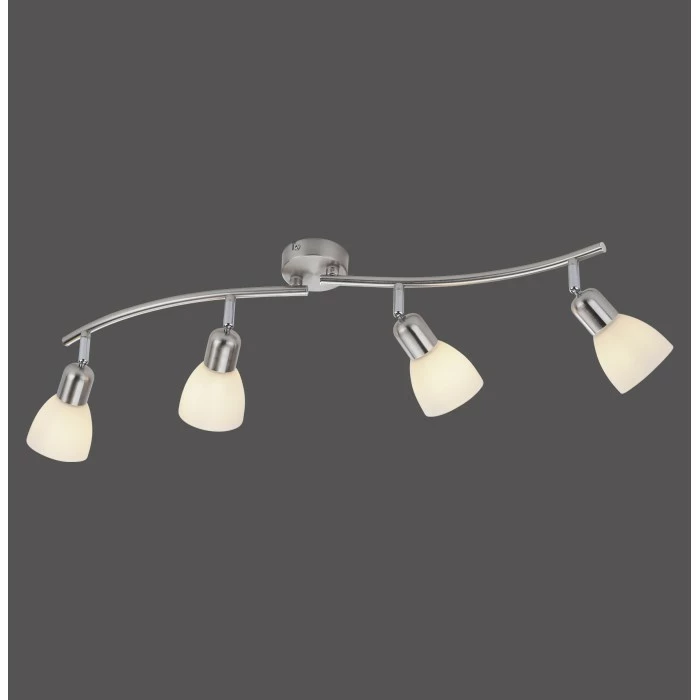 Leuchten Direkt KARO Deckenleuchte Stahl gebürstet, 4-flammig 6 Leuchten Direkt KARO Deckenleuchte Stahl gebürstet, 4-flammig – Bild 6