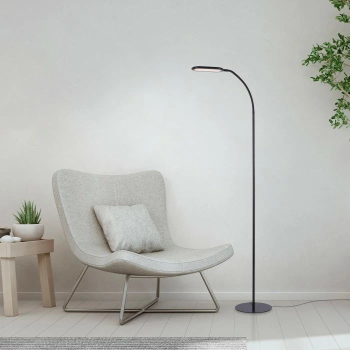 Leuchten Direkt KELLY Stehleuchte LED Schwarz, 1-flammig 1 Leuchten Direkt KELLY Stehleuchte LED Schwarz, 1-flammig