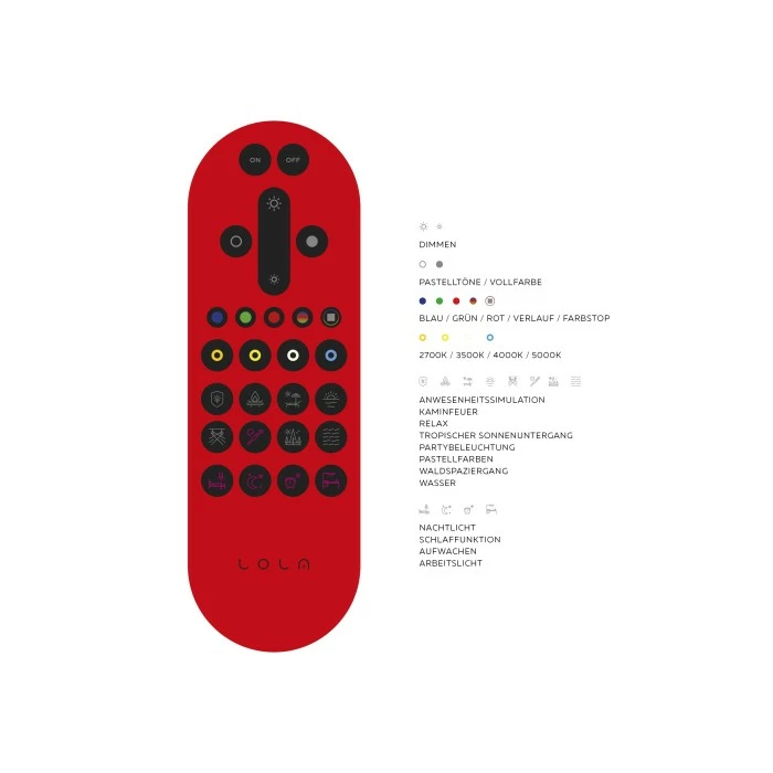 Leuchten Direkt LOLA-MIKE Deckenleuchte LED Edelstahl, 4-flammig, Fernbedienung, Farbwechsler 4 Leuchten Direkt LOLA-MIKE Deckenleuchte LED Edelstahl, 4-flammig, Fernbedienung, Farbwechsler – Bild 4