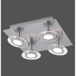 Leuchten Direkt LOLA-MIKE Deckenleuchte LED Edelstahl, 4-flammig, Fernbedienung, Farbwechsler 13 Leuchten Direkt LOLA-MIKE Deckenleuchte LED Edelstahl, 4-flammig, Fernbedienung, Farbwechsler -Bürolampen Verkäufe leuchten direkt lola mike deckenleuchte 12082 55 6