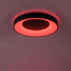 Leuchten Direkt LOLAsmart-ANIKA Deckenleuchte LED Anthrazit, 1-flammig, Fernbedienung, Farbwechsler -Bürolampen Verkäufe leuchten direkt lolasmart anika deckenleuchte 14346 18 10