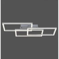 Leuchten Direkt LOLAsmart-MAXI Deckenleuchte LED Stahl gebürstet, 3-flammig, Fernbedienung, Farbwechsler -Bürolampen Verkäufe leuchten direkt lolasmart maxi deckenleuchte 16431 55 14