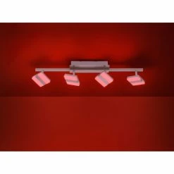 Leuchten Direkt LOLAsmart-SABI Deckenleuchte LED Nickel-Matt, 4-flammig, Fernbedienung, Farbwechsler -Bürolampen Verkäufe leuchten direkt lolasmart sabi deckenleuchte 12084 55 8