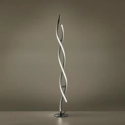 Leuchten Direkt LOLAsmart-SWING Stehleuchte LED Stahl gebürstet, 2-flammig, Fernbedienung, Farbwechsler -Bürolampen Verkäufe leuchten direkt lolasmart swing stehleuchte 11992 55 3