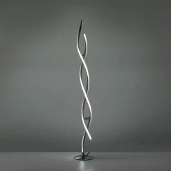 Leuchten Direkt LOLAsmart-SWING Stehleuchte LED Stahl gebürstet, 2-flammig, Fernbedienung, Farbwechsler -Bürolampen Verkäufe leuchten direkt lolasmart swing stehleuchte 11992 55 4