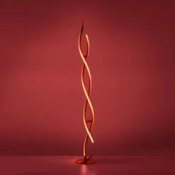 Leuchten Direkt LOLAsmart-SWING Stehleuchte LED Stahl gebürstet, 2-flammig, Fernbedienung, Farbwechsler -Bürolampen Verkäufe leuchten direkt lolasmart swing stehleuchte 11992 55 7