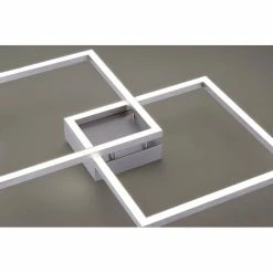 Leuchten Direkt Ls-MAXI Deckenleuchte LED Edelstahl, 2-flammig, Fernbedienung, Farbwechsler -Bürolampen Verkäufe leuchten direkt ls maxi deckenleuchte 16429 55 2