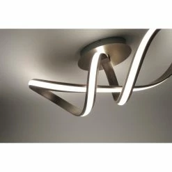 Leuchten Direkt Ls-MELINDA Deckenleuchte LED Edelstahl, 1-flammig, Fernbedienung, Farbwechsler -Bürolampen Verkäufe leuchten direkt ls melinda deckenleuchte 18431 55 5