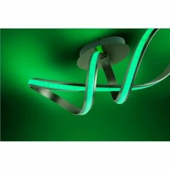 Leuchten Direkt Ls-MELINDA Deckenleuchte LED Edelstahl, 1-flammig, Fernbedienung, Farbwechsler -Bürolampen Verkäufe leuchten direkt ls melinda deckenleuchte 18431 55 7