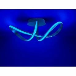 Leuchten Direkt Ls-MELINDA Deckenleuchte LED Edelstahl, 1-flammig, Fernbedienung, Farbwechsler -Bürolampen Verkäufe leuchten direkt ls melinda deckenleuchte 18431 55 9