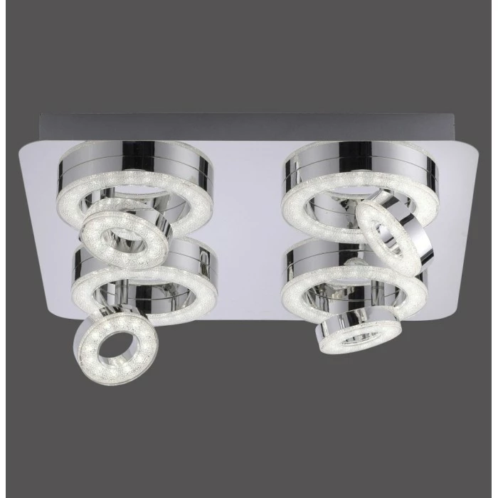 Leuchten Direkt Ls-TIM Deckenleuchte LED Chrom, 4-flammig, Fernbedienung, Farbwechsler 2 Leuchten Direkt Ls-TIM Deckenleuchte LED Chrom, 4-flammig, Fernbedienung, Farbwechsler – Bild 2