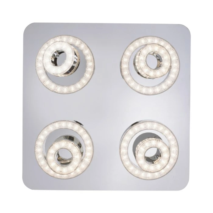 Leuchten Direkt Ls-TIM Deckenleuchte LED Chrom, 4-flammig, Fernbedienung, Farbwechsler 5 Leuchten Direkt Ls-TIM Deckenleuchte LED Chrom, 4-flammig, Fernbedienung, Farbwechsler – Bild 5