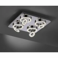 Leuchten Direkt Ls-TIM Deckenleuchte LED Chrom, 4-flammig, Fernbedienung, Farbwechsler 19 Leuchten Direkt Ls-TIM Deckenleuchte LED Chrom, 4-flammig, Fernbedienung, Farbwechsler -Bürolampen Verkäufe leuchten direkt ls tim deckenleuchte 14662 17 7
