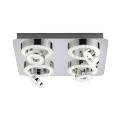 Leuchten Direkt Ls-TIM Deckenleuchte LED Chrom, 4-flammig, Fernbedienung, Farbwechsler 20 Leuchten Direkt Ls-TIM Deckenleuchte LED Chrom, 4-flammig, Fernbedienung, Farbwechsler -Bürolampen Verkäufe leuchten direkt ls tim deckenleuchte 14662 17 8