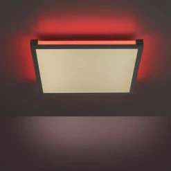 Leuchten Direkt MARIO Deckenleuchte LED Schwarz, 1-flammig, Fernbedienung, Farbwechsler -Bürolampen Verkäufe leuchten direkt mario deckenleuchte 11621 18 12