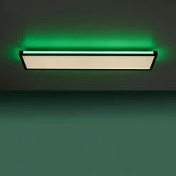 Leuchten Direkt MARIO Deckenleuchte LED Schwarz, 1-flammig, Fernbedienung, Farbwechsler -Bürolampen Verkäufe leuchten direkt mario deckenleuchte 11622 18 10