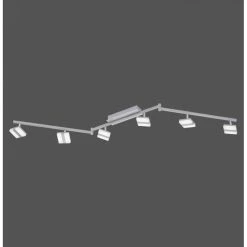 Leuchten Direkt SABI Deckenleuchte LED Nickel-Matt, 6-flammig, Fernbedienung, Farbwechsler -Bürolampen Verkäufe leuchten direkt sabi deckenleuchte 12086 55 5