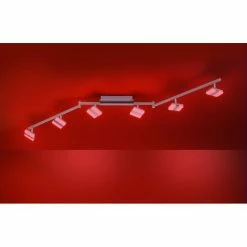 Leuchten Direkt SABI Deckenleuchte LED Nickel-Matt, 6-flammig, Fernbedienung, Farbwechsler -Bürolampen Verkäufe leuchten direkt sabi deckenleuchte 12086 55 9