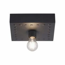 Hofstein Leuchten Direkt SAMIA Deckenleuchte Schwarz, 1-flammig