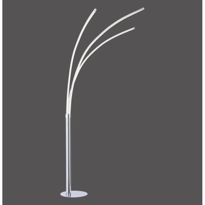 Leuchten Direkt Stehleuchte MAJA LED Chrom, 3-flammig 1 Leuchten Direkt Stehleuchte MAJA LED Chrom, 3-flammig