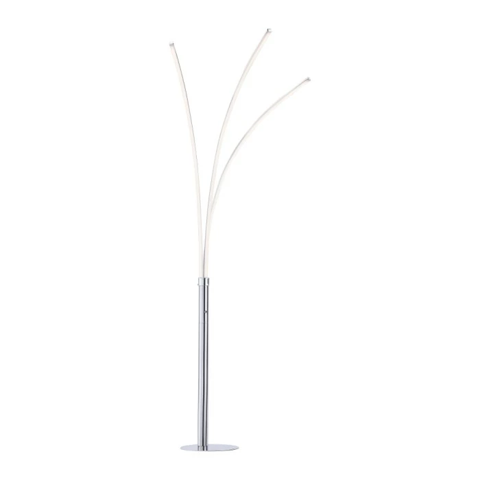 Leuchten Direkt Stehleuchte MAJA LED Chrom, 3-flammig 3 Leuchten Direkt Stehleuchte MAJA LED Chrom, 3-flammig – Bild 3