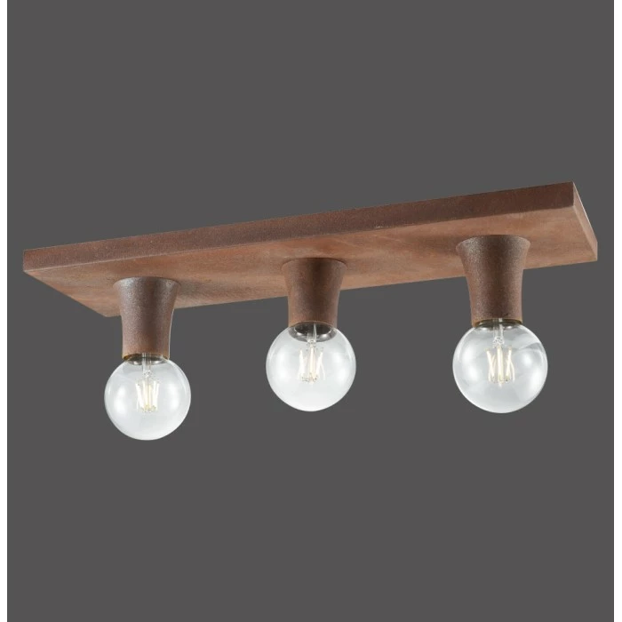 Leuchten Direkt TURN ME Deckenleuchte Rostfarben, 3-flammig 2 Leuchten Direkt TURN ME Deckenleuchte Rostfarben, 3-flammig – Bild 2