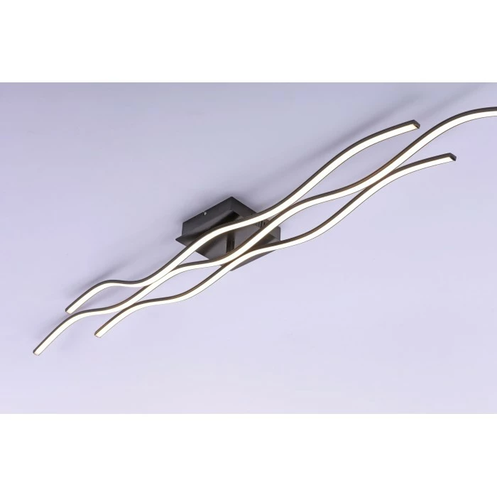 Leuchten Direkt WAVE Deckenleuchte LED Schwarz, 3-flammig 6 Leuchten Direkt WAVE Deckenleuchte LED Schwarz, 3-flammig – Bild 6