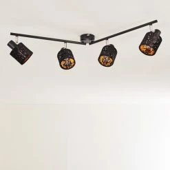 Hofstein Liared Deckenleuchte Schwarz, 4-flammig -Bürolampen Verkäufe liared deckenleuchte h3161753 do1 15