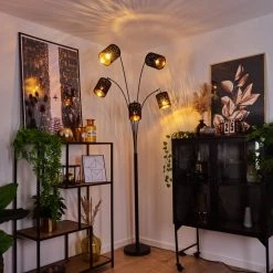 Hofstein Liared Stehleuchte Schwarz, 5-flammig -Bürolampen Verkäufe liared stehleuchte h3388006 8