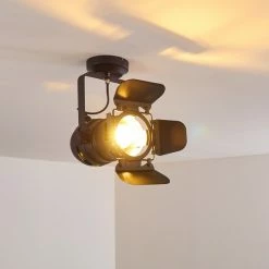 Hofstein Lichinga Deckenleuchte Schwarz, 1-flammig -Bürolampen Verkäufe lichinga deckenleuchte h3346440 22