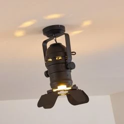 Hofstein Lichinga Deckenleuchte Schwarz, 1-flammig -Bürolampen Verkäufe lichinga deckenleuchte h3346440 5