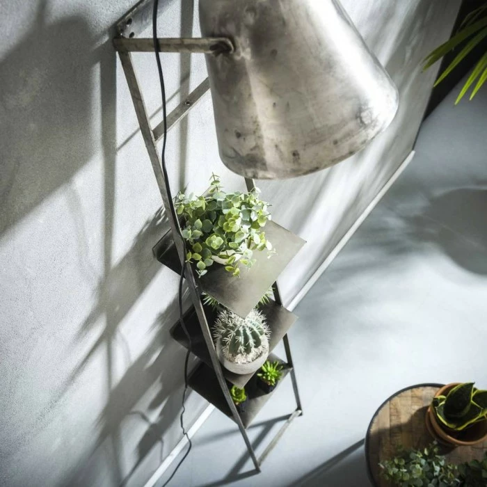 Hofstein LISSE Wandregallampe Schwarz, Grau, 1-flammig 3 Hofstein LISSE Wandregallampe Schwarz, Grau, 1-flammig – Bild 3