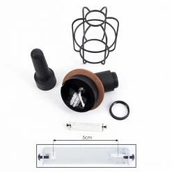 Hofstein Loedingen Deckenleuchte Schwarz, Holz dunkel, 1-flammig -Bürolampen Verkäufe loedingen deckenleuchte h3442425 4