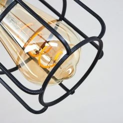 Hofstein Loedingen Deckenleuchte Schwarz, Holz dunkel, 3-flammig -Bürolampen Verkäufe loedingen deckenleuchte h3442975 2