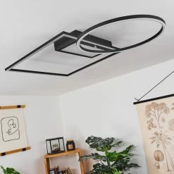 Hofstein Loftheim Deckenleuchte LED Chrom, Schwarz, Weiß, 1-flammig, Fernbedienung -Bürolampen Verkäufe loftheim deckenleuchte h3438176 11