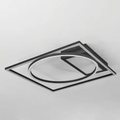 Hofstein Loftheim Deckenleuchte LED Chrom, Schwarz, Weiß, 1-flammig, Fernbedienung -Bürolampen Verkäufe loftheim deckenleuchte h3438176 7