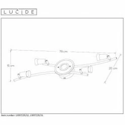 Lucide BINGO-LED Deckenstrahler Chrom, 5-flammig -Bürolampen Verkäufe lucide bingo led deckenstrahler 13957 25 12 3