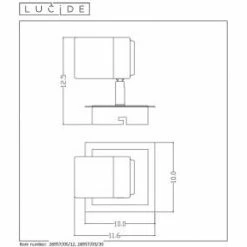 Lucide LENNERT Deckenleuchte LED Chrom, 1-flammig 7 Lucide LENNERT Deckenleuchte LED Chrom, 1-flammig -Bürolampen Verkäufe lucide lennert deckenleuchte 26957 05 12 3