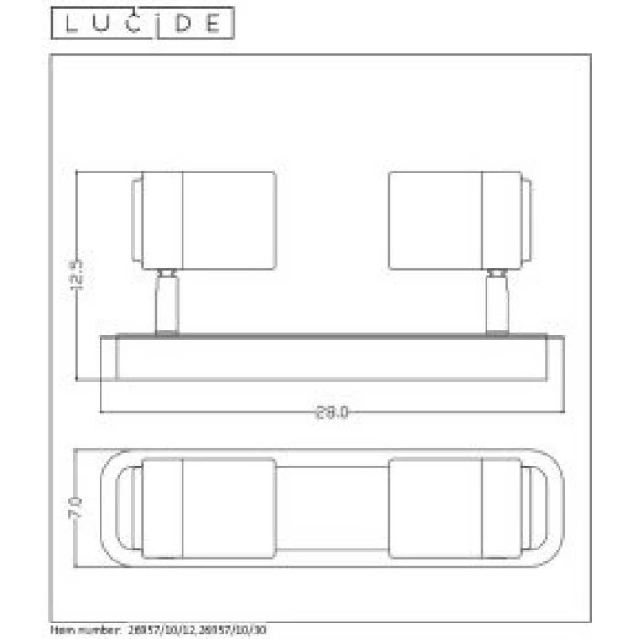 Lucide LENNERT Deckenleuchte LED Chrom, 2-flammig 5 Lucide LENNERT Deckenleuchte LED Chrom, 2-flammig – Bild 5