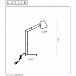 Lucide MIZUKO Schreibtischlampe Schwarz, 1-flammig -Bürolampen Verkäufe lucide mizuko schreibtischlampe 20610 01 30 5